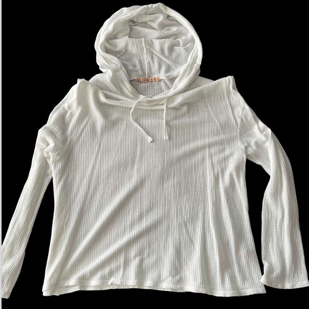 Wearables white mesh top